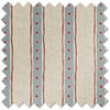 Emily Bond Block Printed Stripe, Blue & Red - Roller Blind